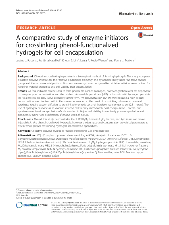 (PDF) A comparative study of enzyme initiators for crosslinking phenol ...