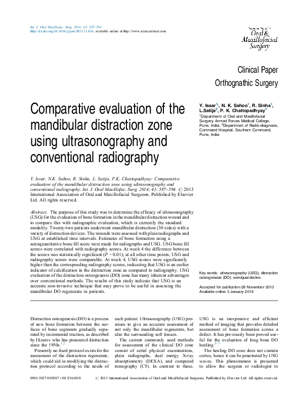 (PDF) Comparative evaluation of the mandibular distraction zone using ...