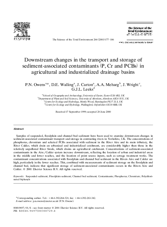 (PDF) Downstream changes in the transport and storage of sediment ...