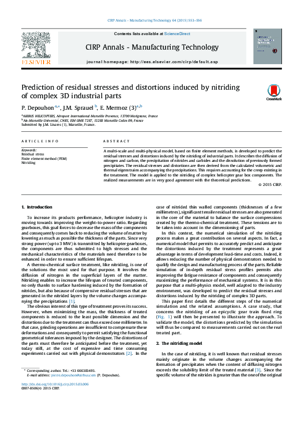 (PDF) Prediction of residual stresses and distortions due to laser beam ...