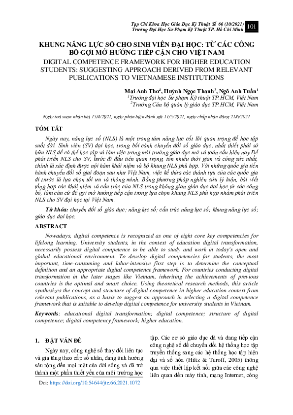 (PDF) Digital competence framework for higher education students ...