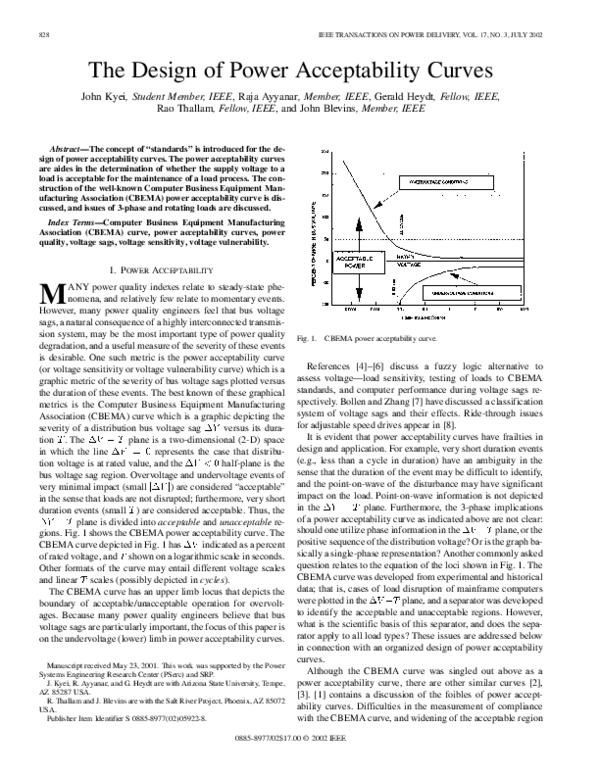 (PDF) The design of power acceptability curves