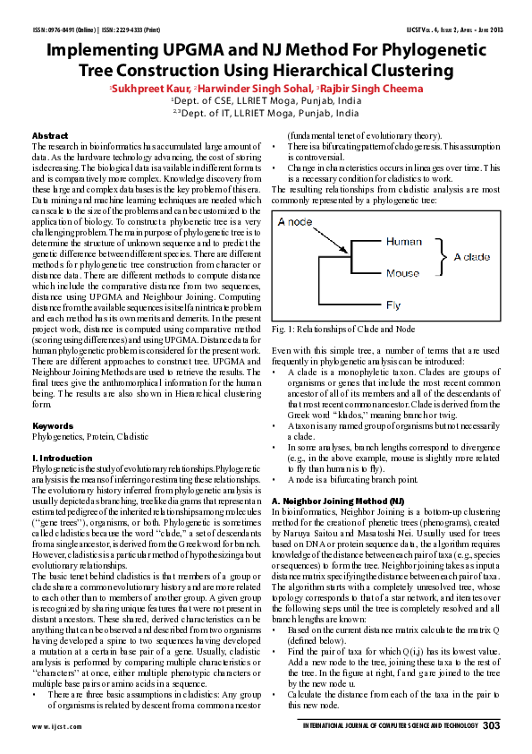 (PDF) Implementing UPGMA and NJ Method For Phylogenetic Tree ...