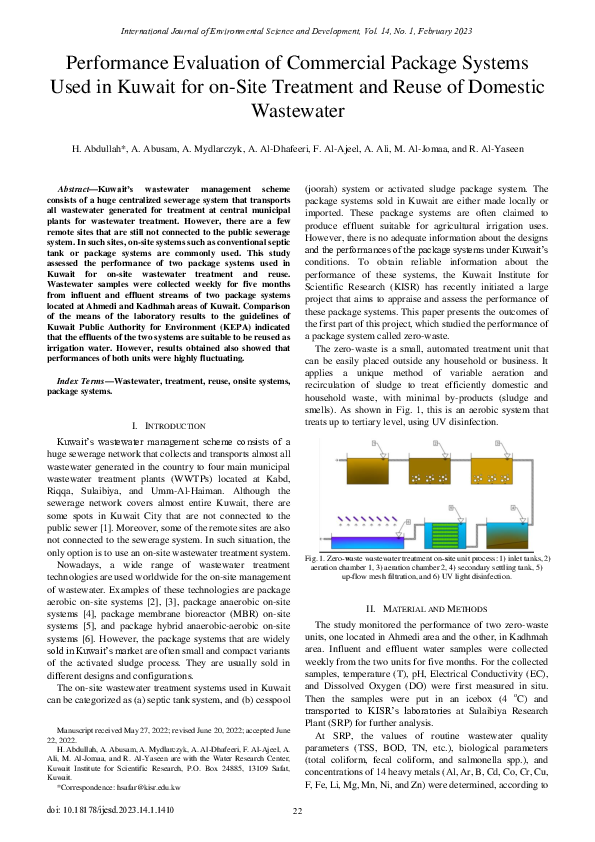 (PDF) Performance Evaluation of Commercial Package Systems Used in ...