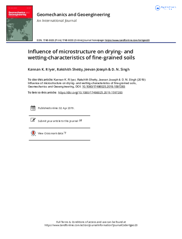 (PDF) Influence of microstructure on drying- and wetting ...