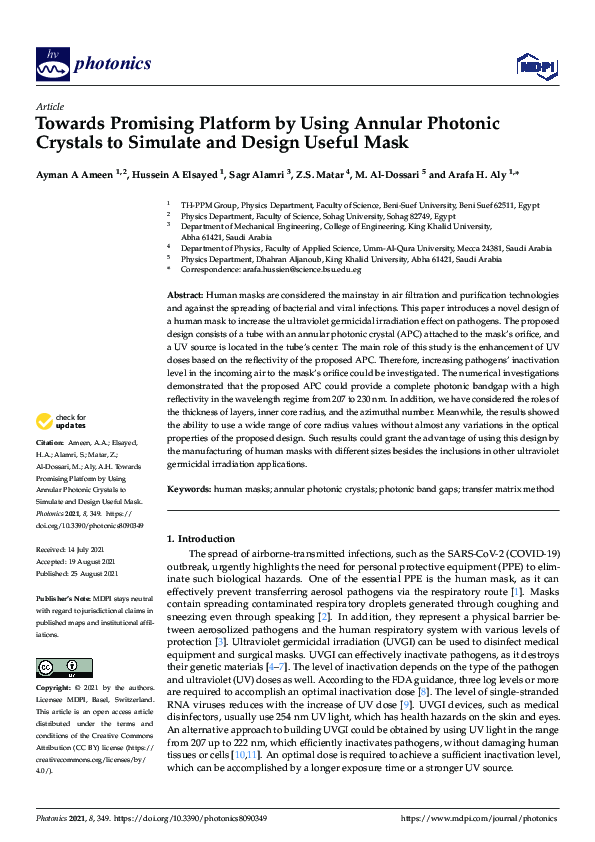 (PDF) Towards Promising Platform by Using Annular Photonic Crystals to ...