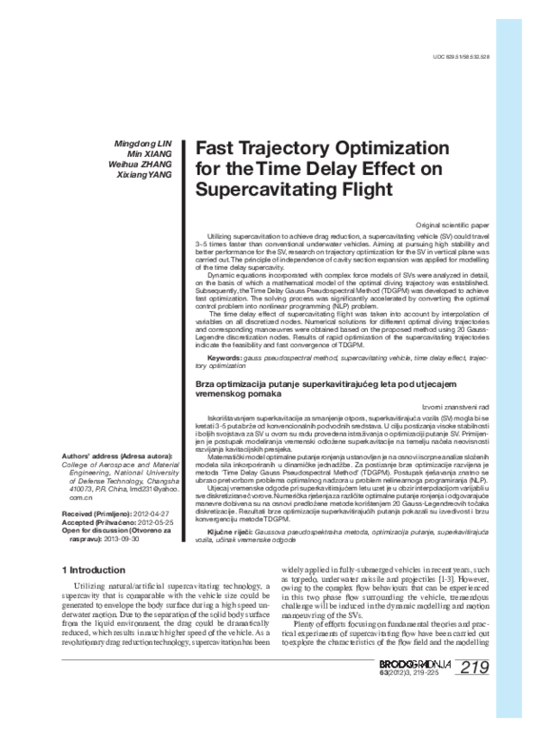 (PDF) Fast Trajectory Optimization for the Time Delay Effect on ...