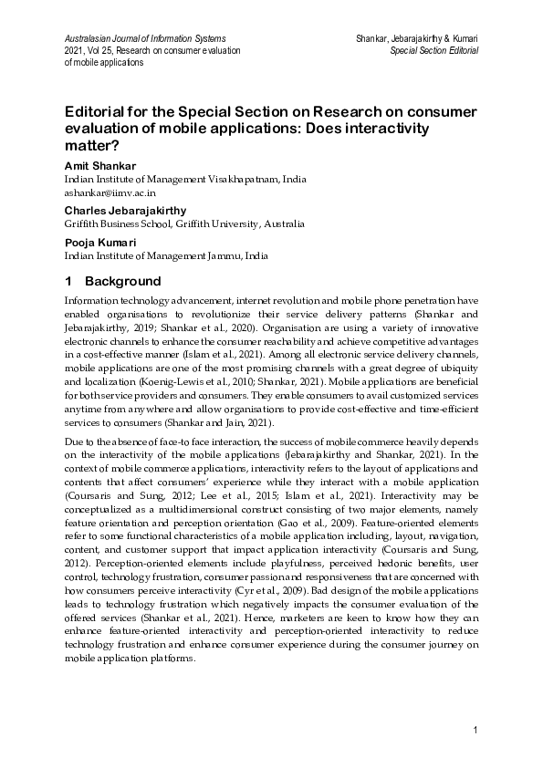 (PDF) Editorial for the Special Section on Research on consumer ...