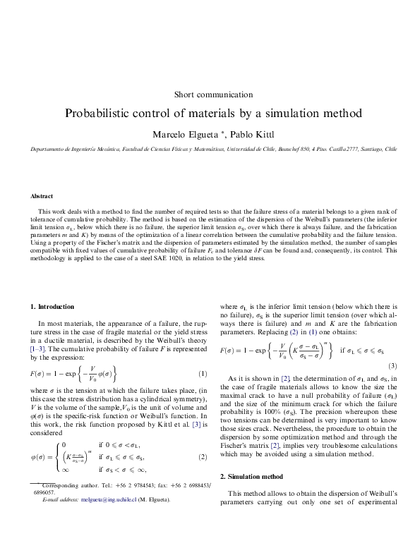 (PDF) Probabilistic control of materials by a simulation method