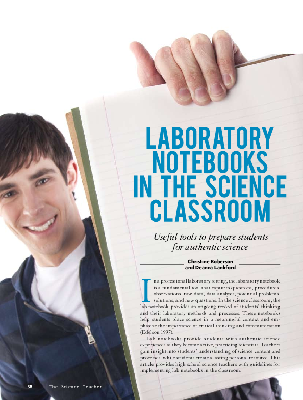 (PDF) Laboratory Notebooks in the Science Classroom: Useful Tools to ...