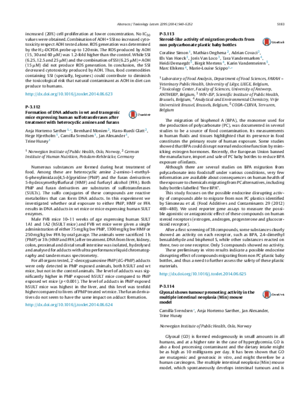  PDF Steroid like Activity Of Migration Products From Non
