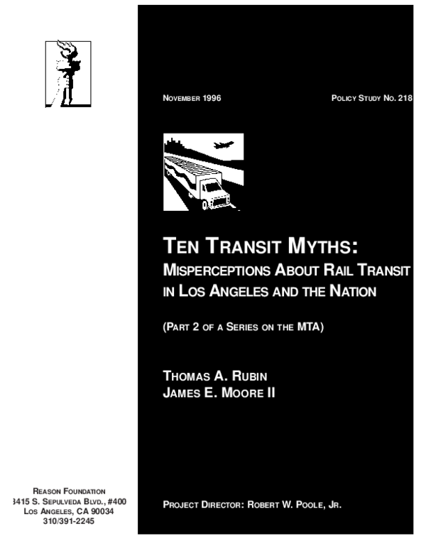 (PDF) Ten Transit Myths: Misperceptions About Rail Transit in Los ...