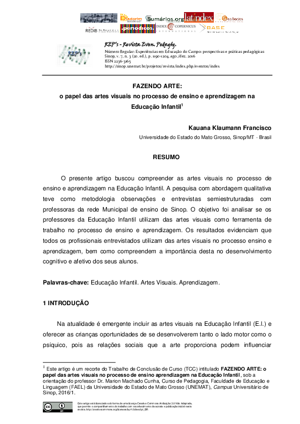(PDF) DOING ART: the role of visual arts in the process of teaching and ...