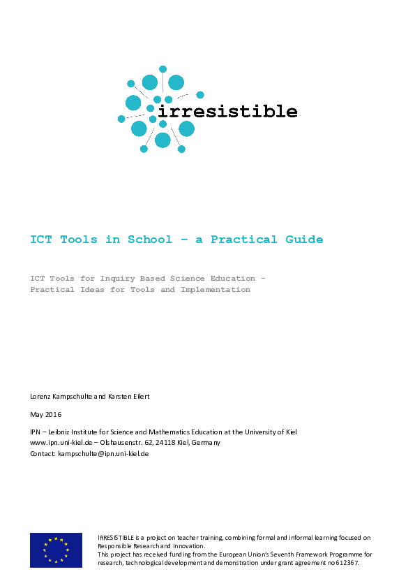(PDF) ICT Tools in School - A Practical Guide
