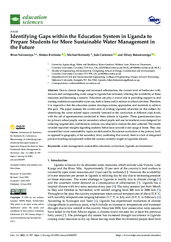 (PDF) Identifying Gaps within the Education System in Uganda to Prepare ...