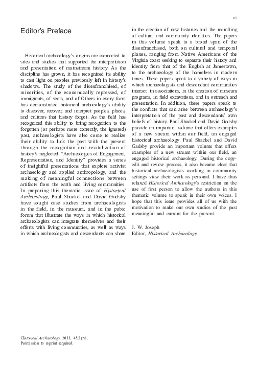 (PDF) Editor’s Preface