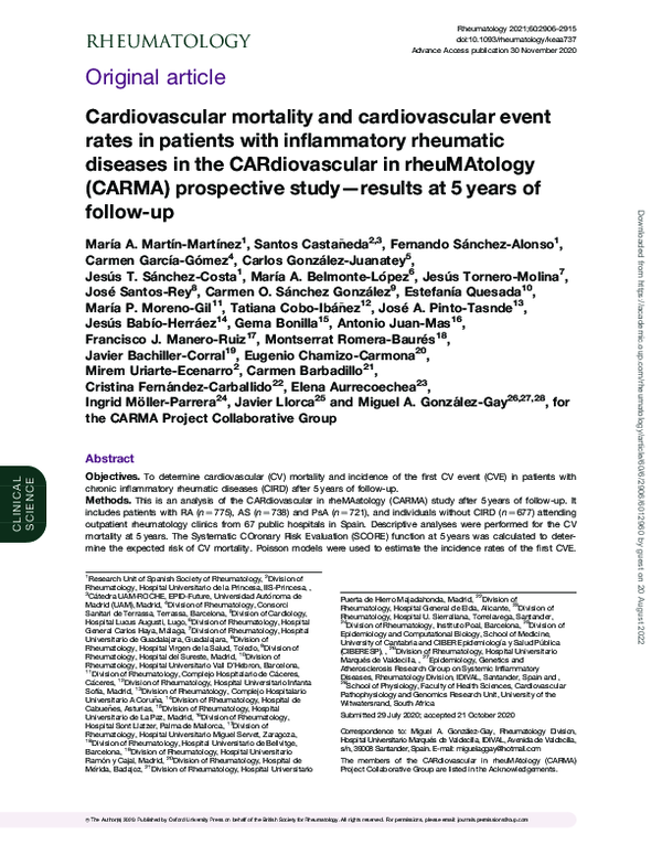(PDF) Cardiovascular mortality and cardiovascular event rates in ...