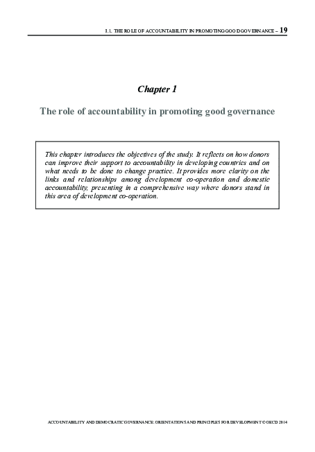 (PDF) The role of accountability in promoting good governance