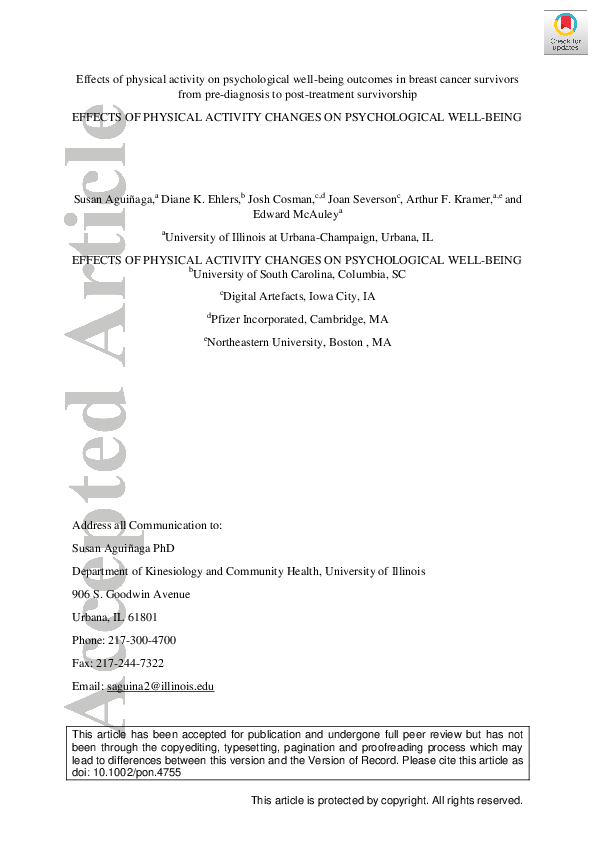 (PDF) Effects of Physical Activity on Psychological Variables in ...
