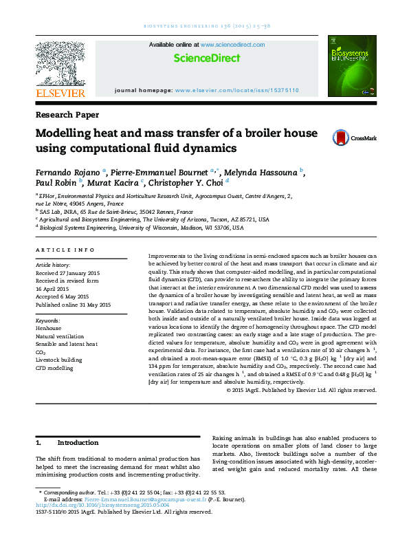 (PDF) Modelling heat and mass transfer of a broiler house using ...