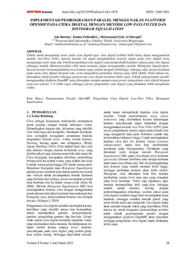 (PDF) Implementasi Pemrograman Paralel Menggunakan Platform Openmp Pada ...