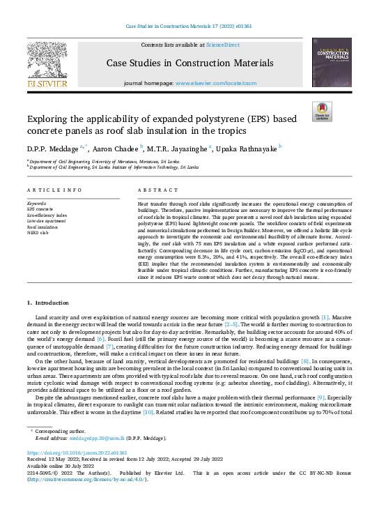 (PDF) Exploring the applicability of expanded polystyrene (EPS) based ...