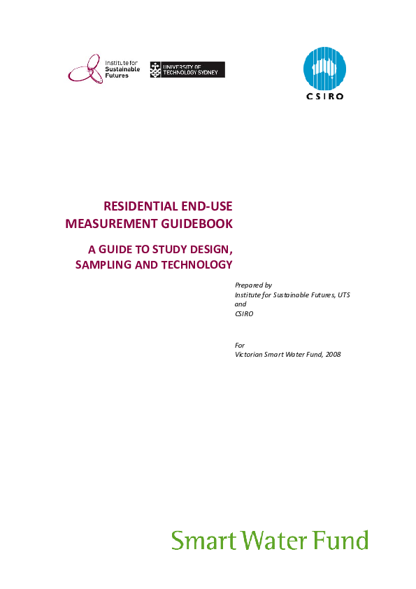 (PDF) Residential end-use measurement Guidebook: a guide to study ...