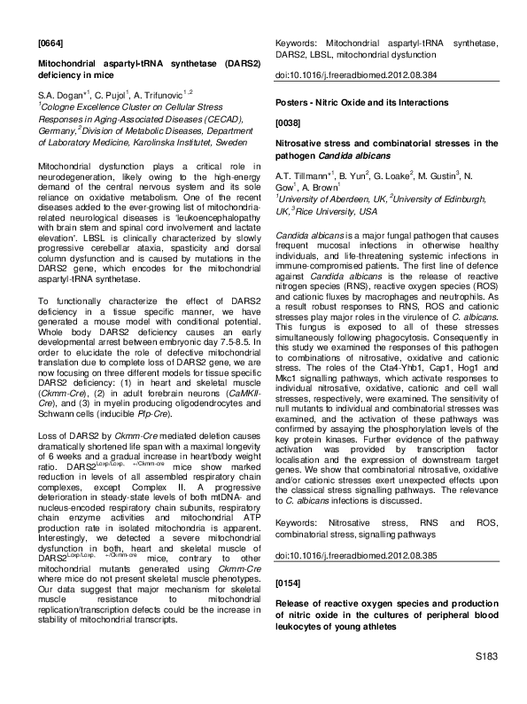 (PDF) Release of reactive oxygen species and production of nitric oxide ...