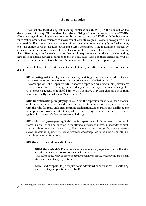 (PDF) Structural rules for temporal logic 19April