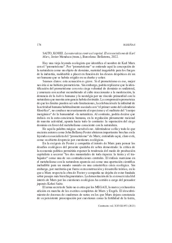 La naturaleza contra el capital. El ecosocialismo de Karl Marx. Kohei Saito