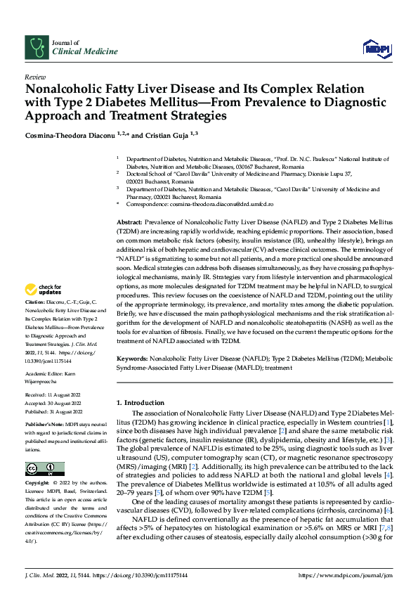 (PDF) Nonalcoholic Fatty Liver Disease and Its Complex Relation with ...