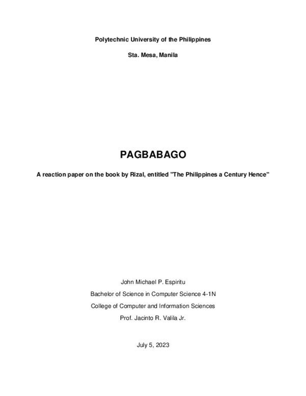 (PDF) PAGBABAGO