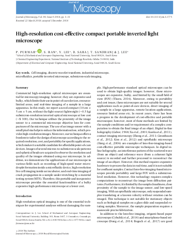 (PDF) High-resolution cost-effective compact portable inverted light ...