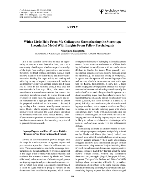 (PDF) With a Little Help From My Colleagues: Strengthening the ...