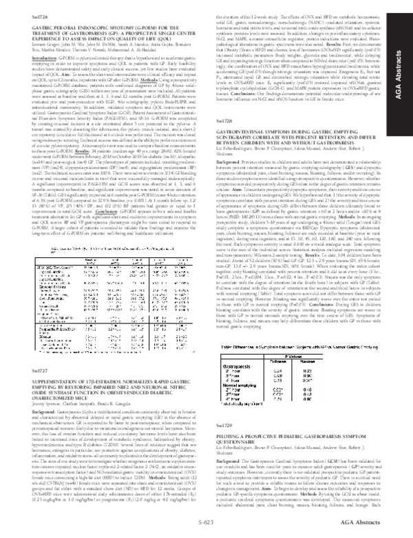(PDF) Su1729 PILOTING A PROSPECTIVE PEDIATRIC GASTROPARESIS SYMPTOM ...