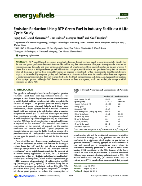 (PDF) Emission Reduction using RTP Green Fuel in Industry Facilities: A ...