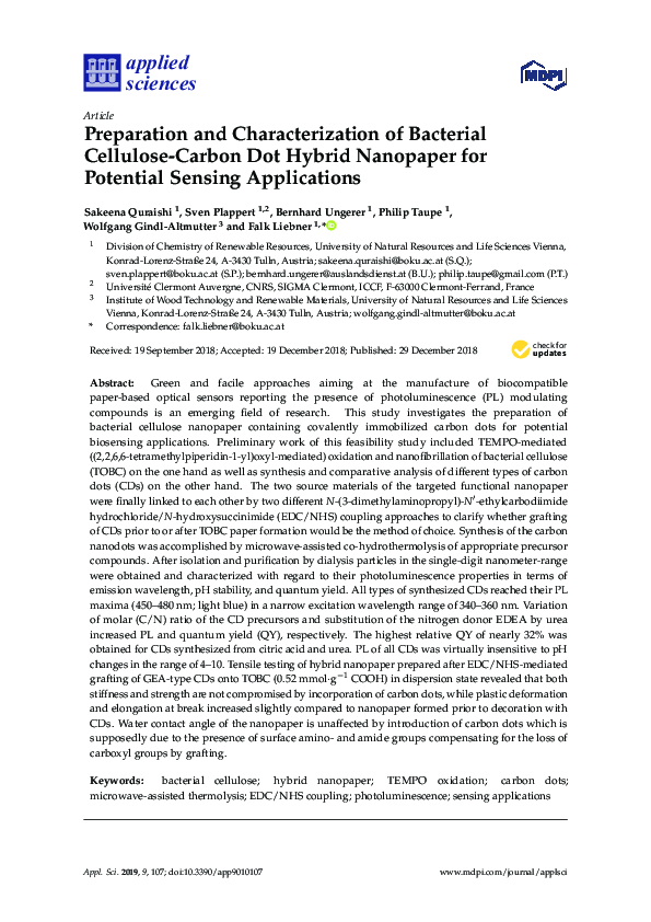 (PDF) Preparation and characterization of bacterial cellulose membranes ...