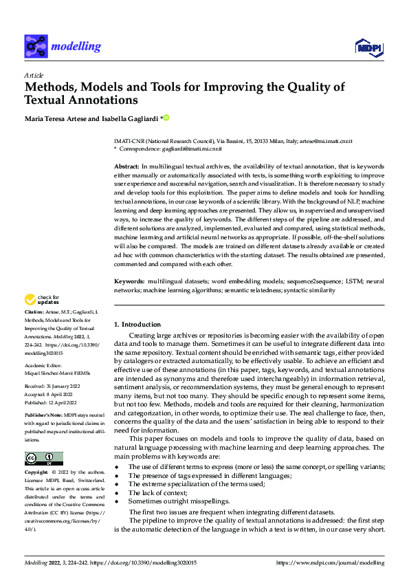 (PDF) Methods, Models and Tools for Improving the Quality of Textual ...