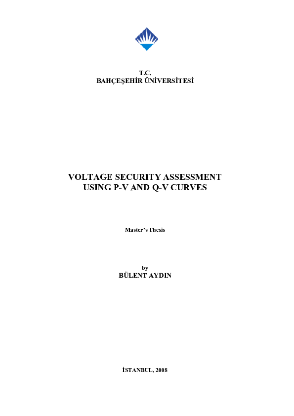 (PDF) Voltage security assessment using p-v and q-v curves