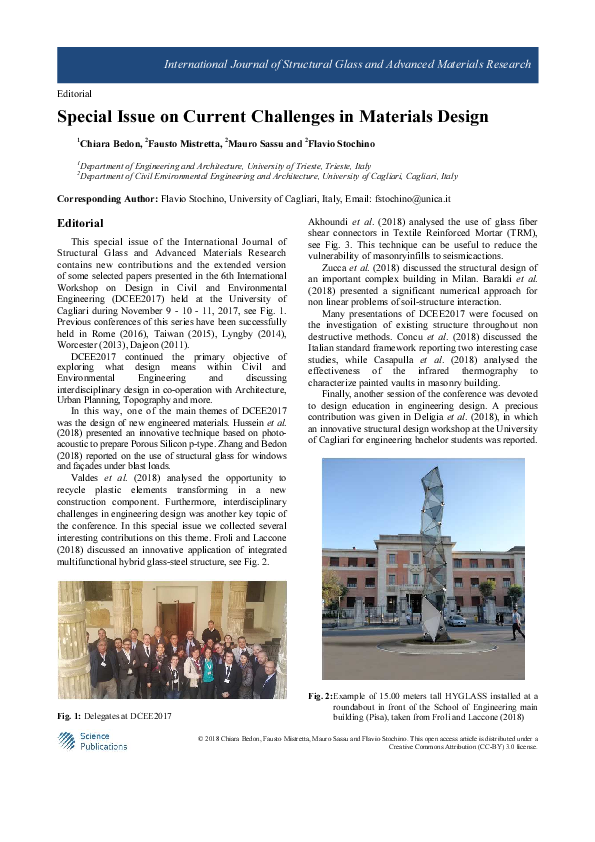 (PDF) Special Issue on Current Challenges in Materials Design