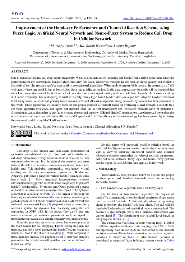 (PDF) Improvement of the Handover Performance and Channel Allocation ...
