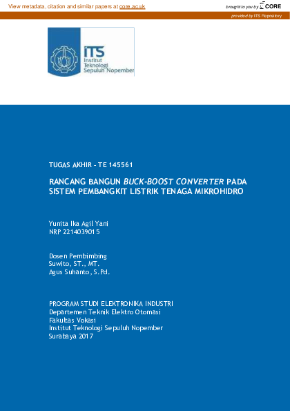 (PDF) Rancang Bangun Buck-Boost Converter pada Sistem Pembangkit
