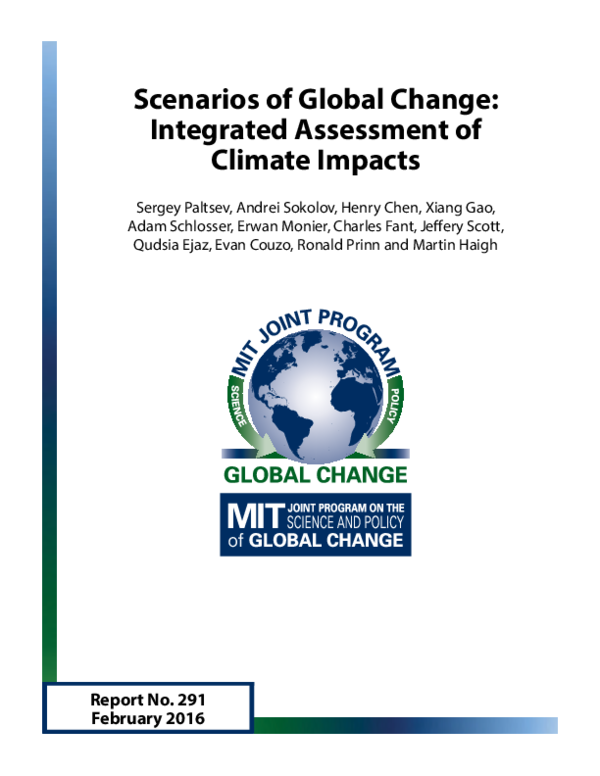 (PDF) Scenarios of Global Change: Integrated Assessment of Climate Impacts
