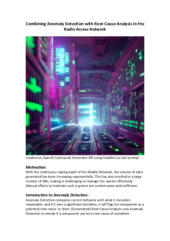 (DOC) Combining Anomaly Detection with Root Cause Analysis in the Radio ...