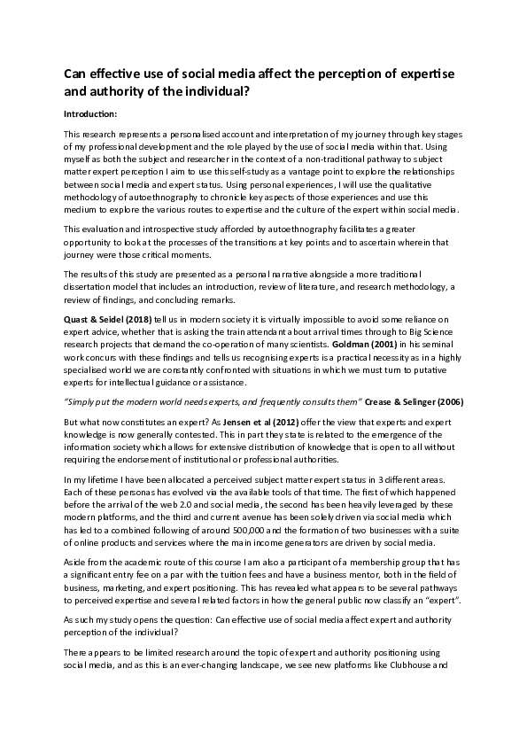 (DOC) Can effective use of social media affect the perception of ...
