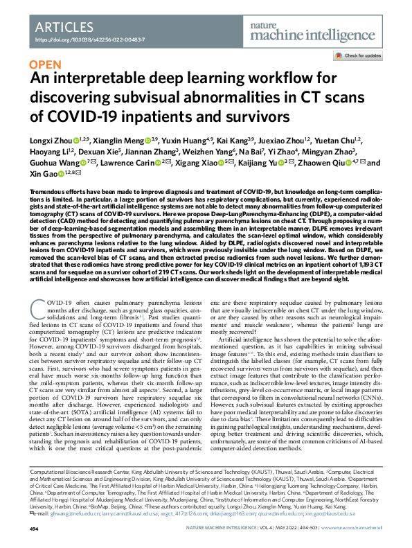 (PDF) An interpretable deep learning workflow for discovering subvisual ...
