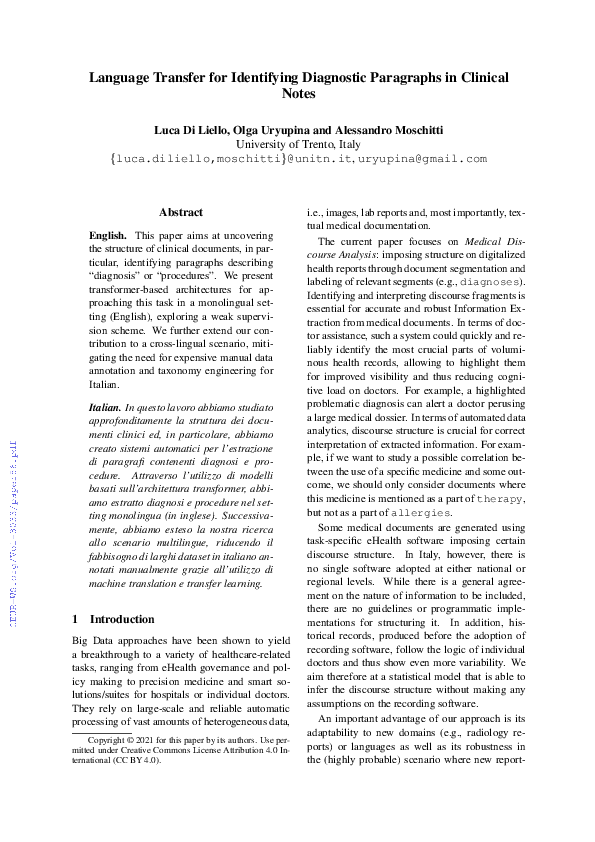 (PDF) Language Transfer for Identifying Diagnostic Paragraphs in ...