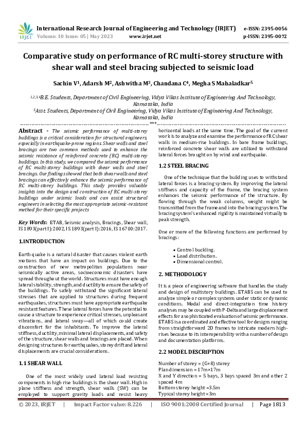 (PDF) Comparative study on performance of RC multi-storey structure ...