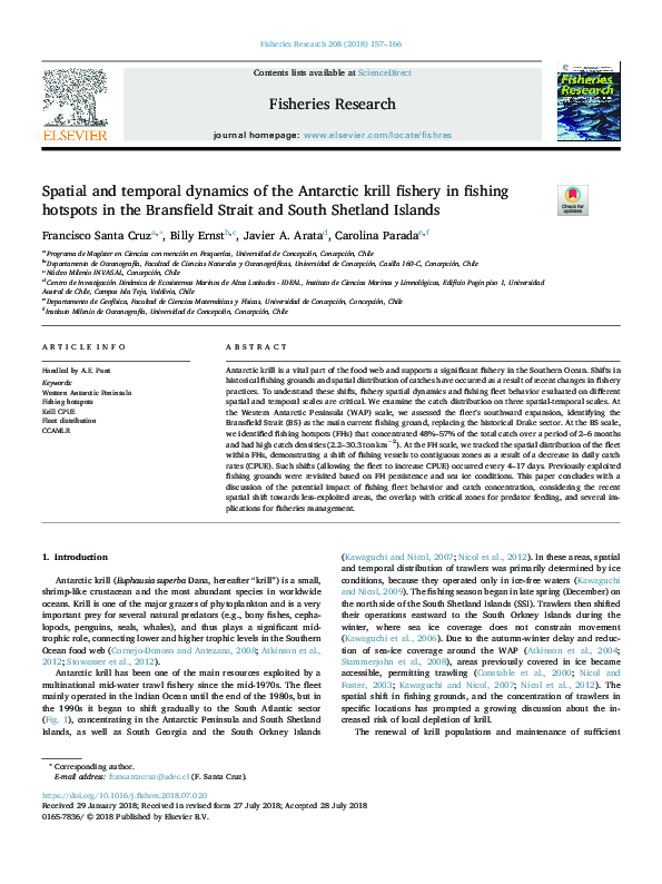 (PDF) Spatial and temporal dynamics of the Antarctic krill fishery in ...