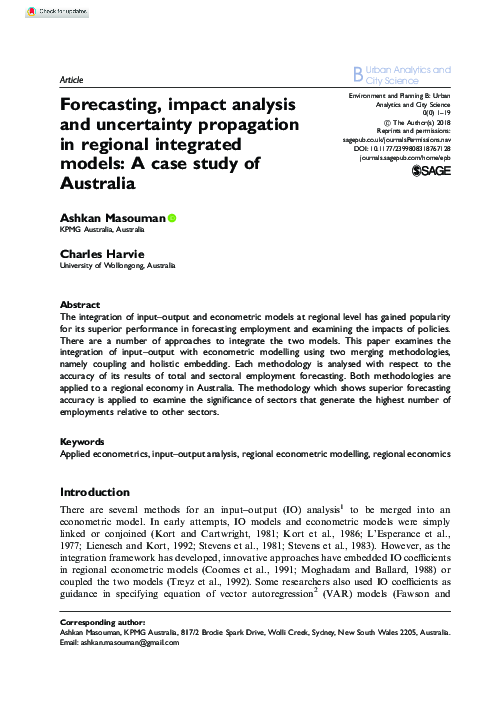 (PDF) Forecasting, impact analysis and uncertainty propagation in ...